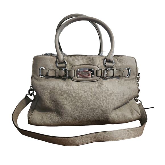 michael kors hamilton satchel gray - Picture 1 of 15